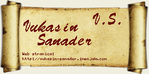 Vukašin Sanader vizit kartica